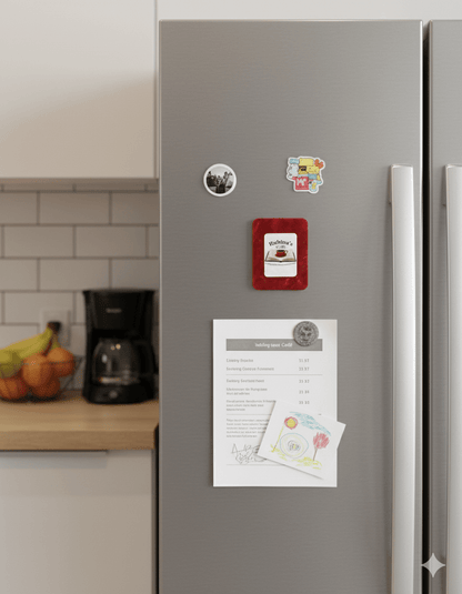 Upcycled Fridge Magnet – Eco - Friendly Decor from Recycled Materials – Home Decor on Brown Living™. SKU: FM002. Img 2.