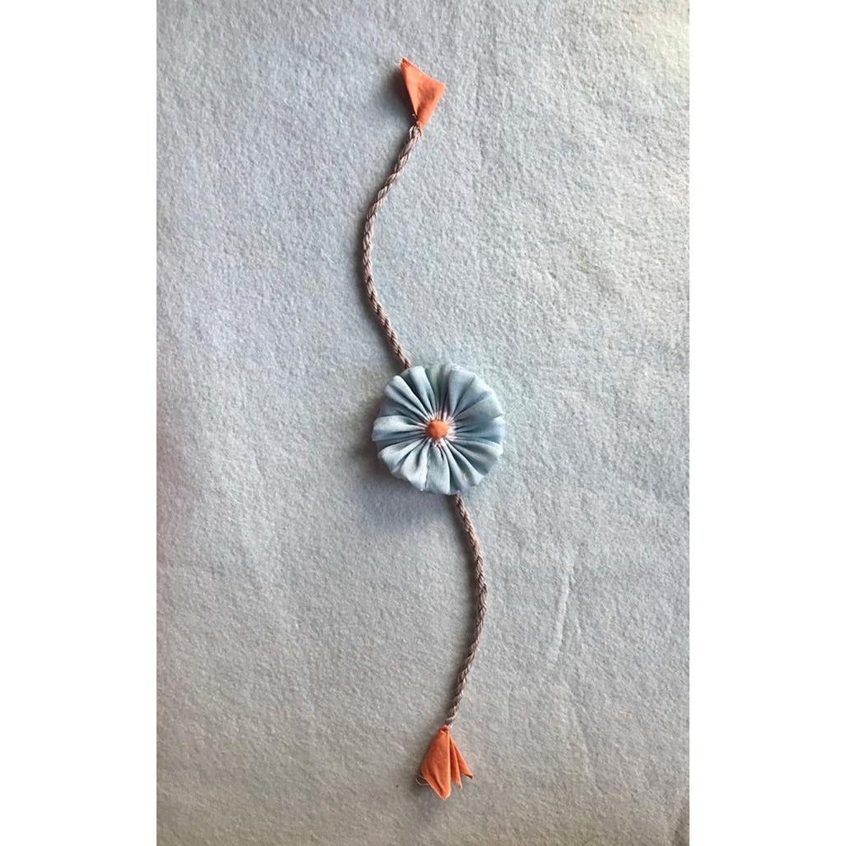 Upcycled Handmade Flower Power Rakhi Combo (Pack of 4) – Rakhi by USE ME WORKS available on Brown Living™. . SKU: UMW - Combo - Rakhi - 06. Img 7.
