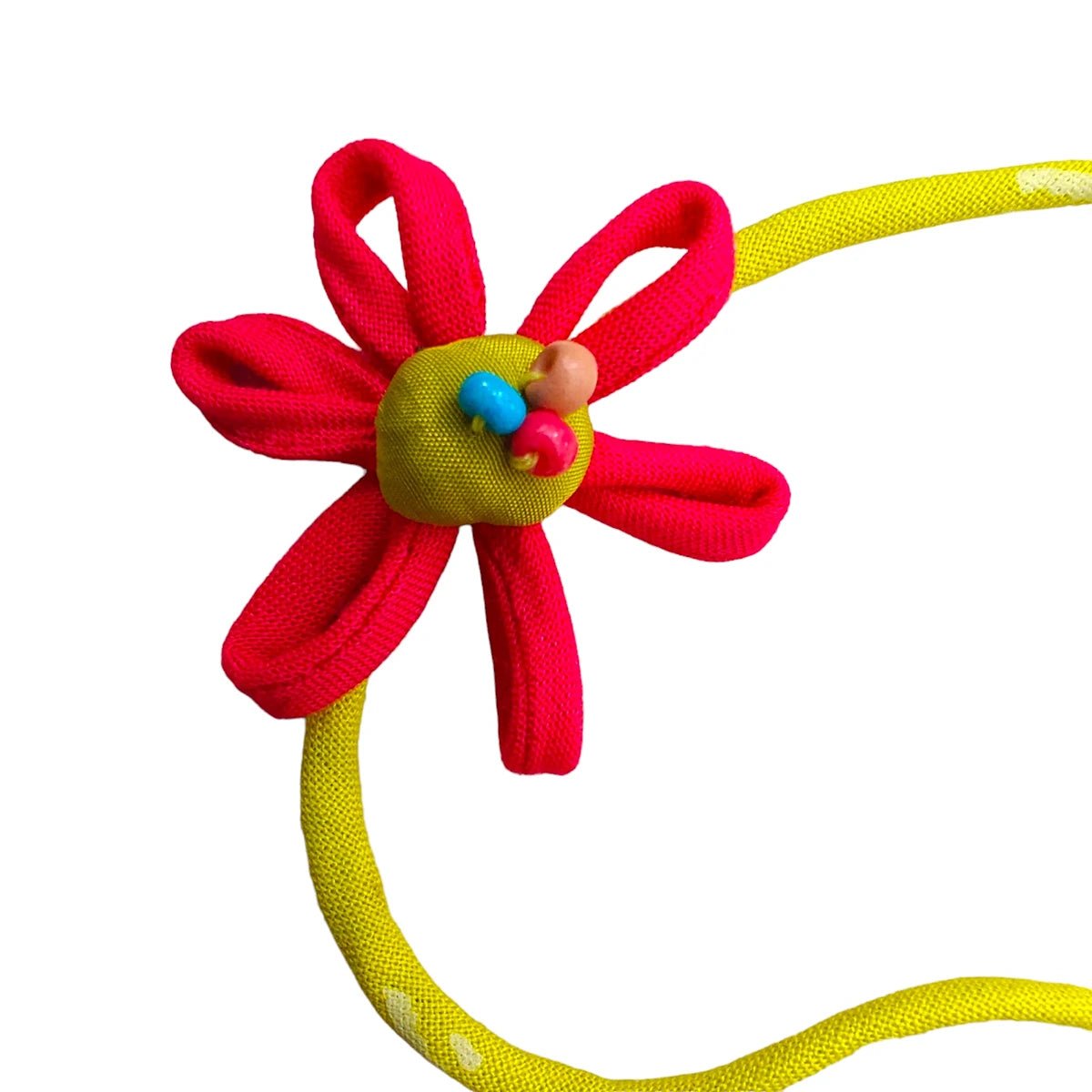 Upcycled Handmade Pink Earth Rakhi – Rakhi by USE ME WORKS available on Brown Living™. . SKU: UMW - Rakhi - 14. Img 4.