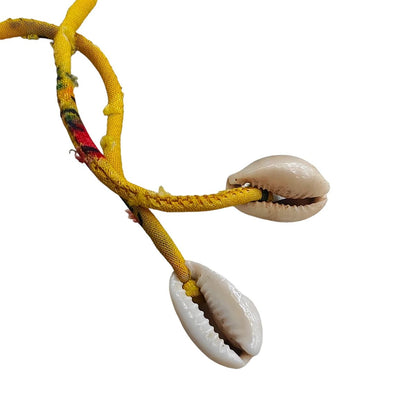 Upcycled Handmade Pink Sunbird Rakhi – Rakhi by USE ME WORKS available on Brown Living™. . SKU: UMW - Rakhi - 12. Img 3.