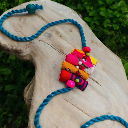 Upcycled Handmade Rolymoly Beads Love Rakhi – Rakhi by USE ME WORKS available on Brown Living™. . SKU: UMW - Rakhi - 10. Img 1.
