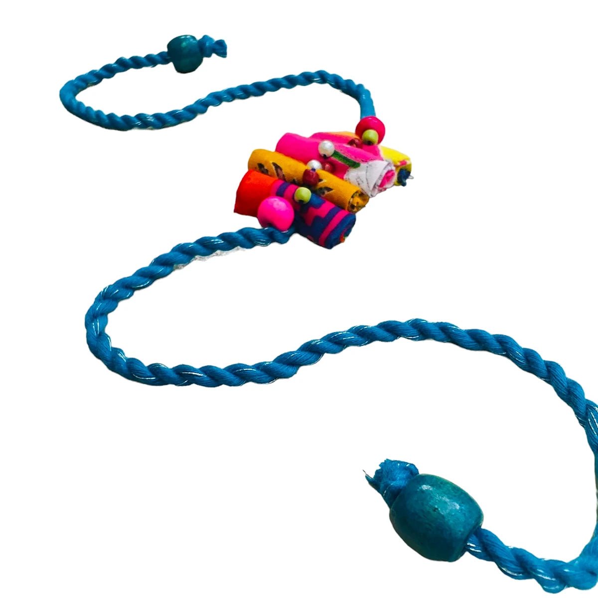 Upcycled Handmade Rolymoly Beads Love Rakhi – Rakhi by USE ME WORKS available on Brown Living™. . SKU: UMW - Rakhi - 10. Img 3.