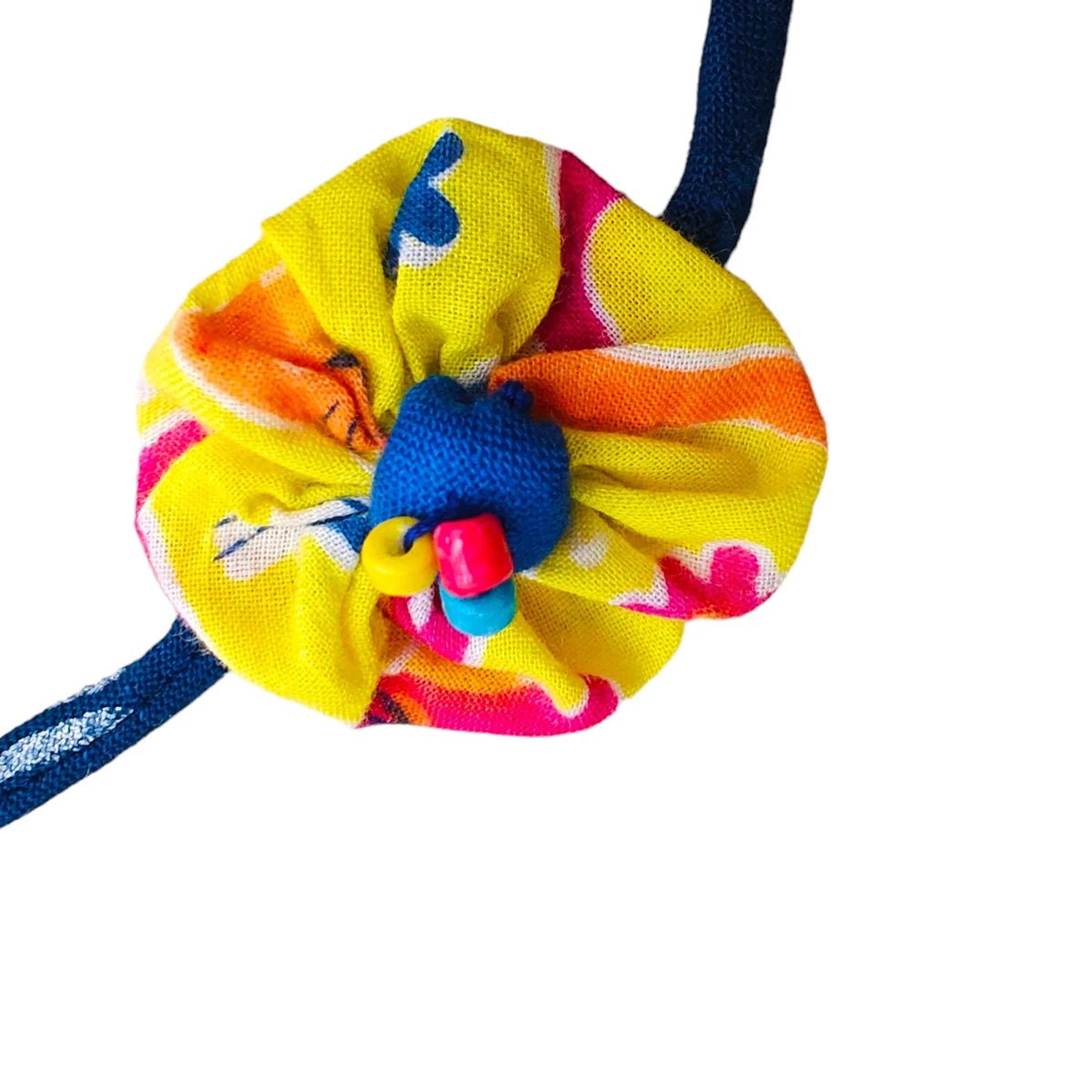 Upcycled Handmade Sunflower Rakhi – Rakhi by USE ME WORKS available on Brown Living™. . SKU: UMW - Rakhi - 06. Img 3.