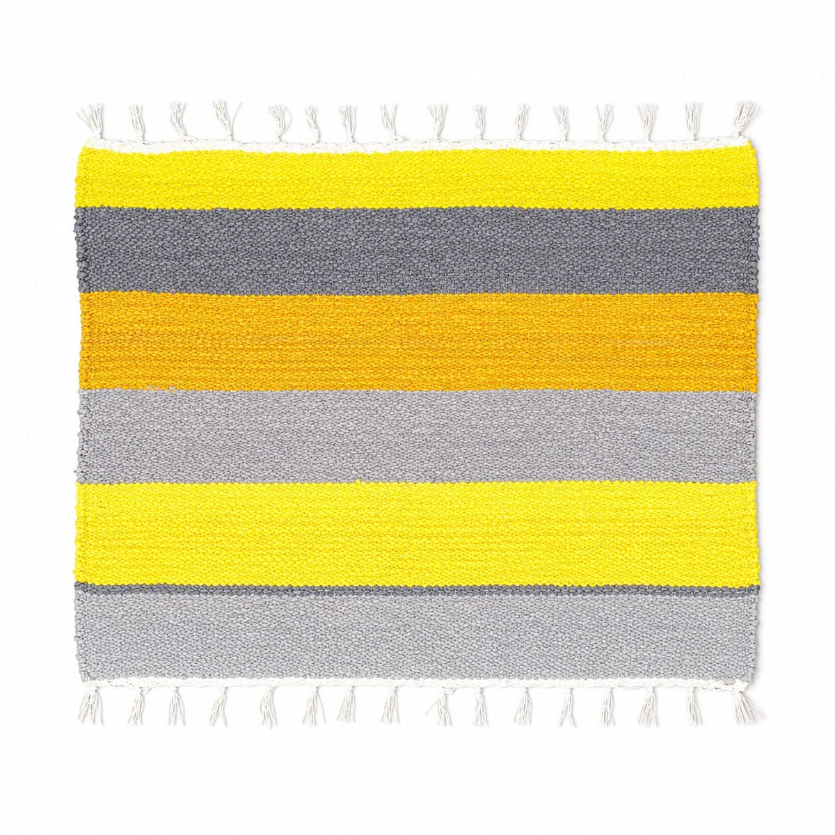 Upcycled Marine Textile Doormat | Reclaimed Fabric Home Mat – Mats & Rugs on Brown Living™. SKU: Pattern3multi. Img 8.