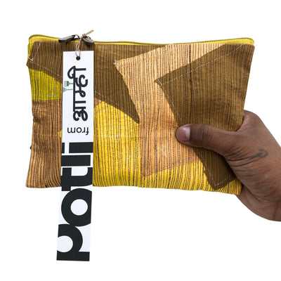 Upcycled Marine Textile Travel Organiser Pouch – Travel Organiser on Brown Living™. SKU: PUSYEL. Img 7.