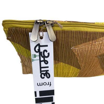 Upcycled Marine Textile Travel Organiser Pouch – Travel Organiser on Brown Living™. SKU: PUSYEL. Img 9.