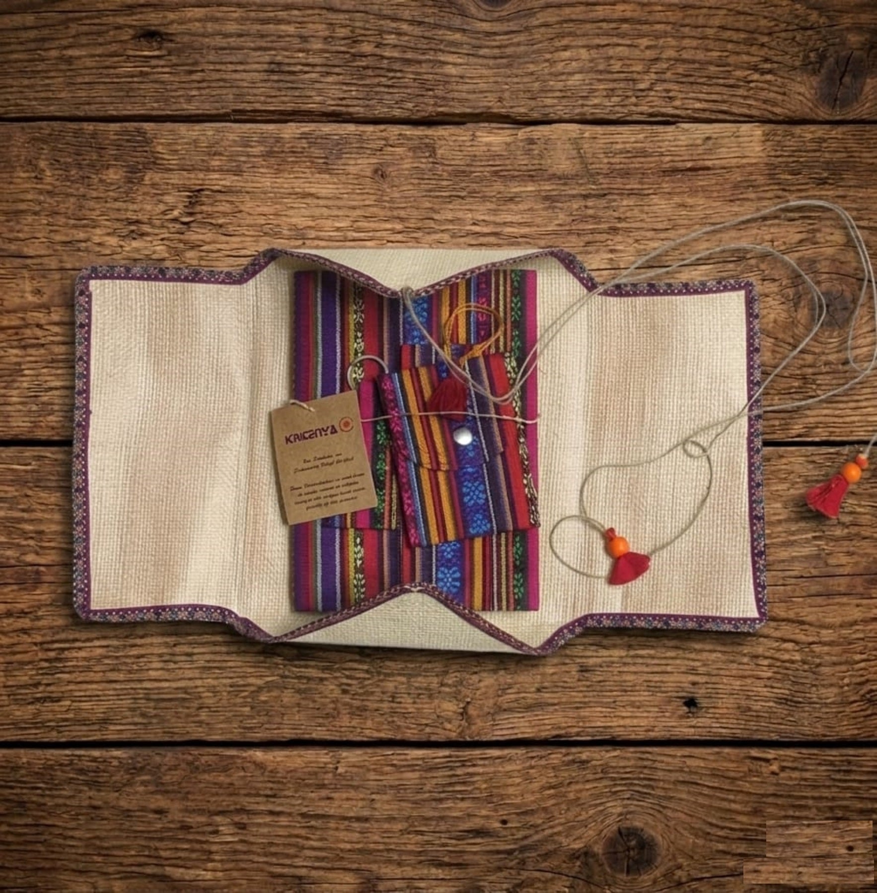 Upcycled Notebook Gift Set | Eco - Friendly Sustainable Stationery Gift – Gift Hampers on Brown Living™. SKU: KRBL07. Img 4.