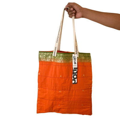 Upcycled Tote Bag Sustainable Reusable Carry Bag – Tote Bag on Brown Living™. SKU: ASWMTIFORA. Img 26.