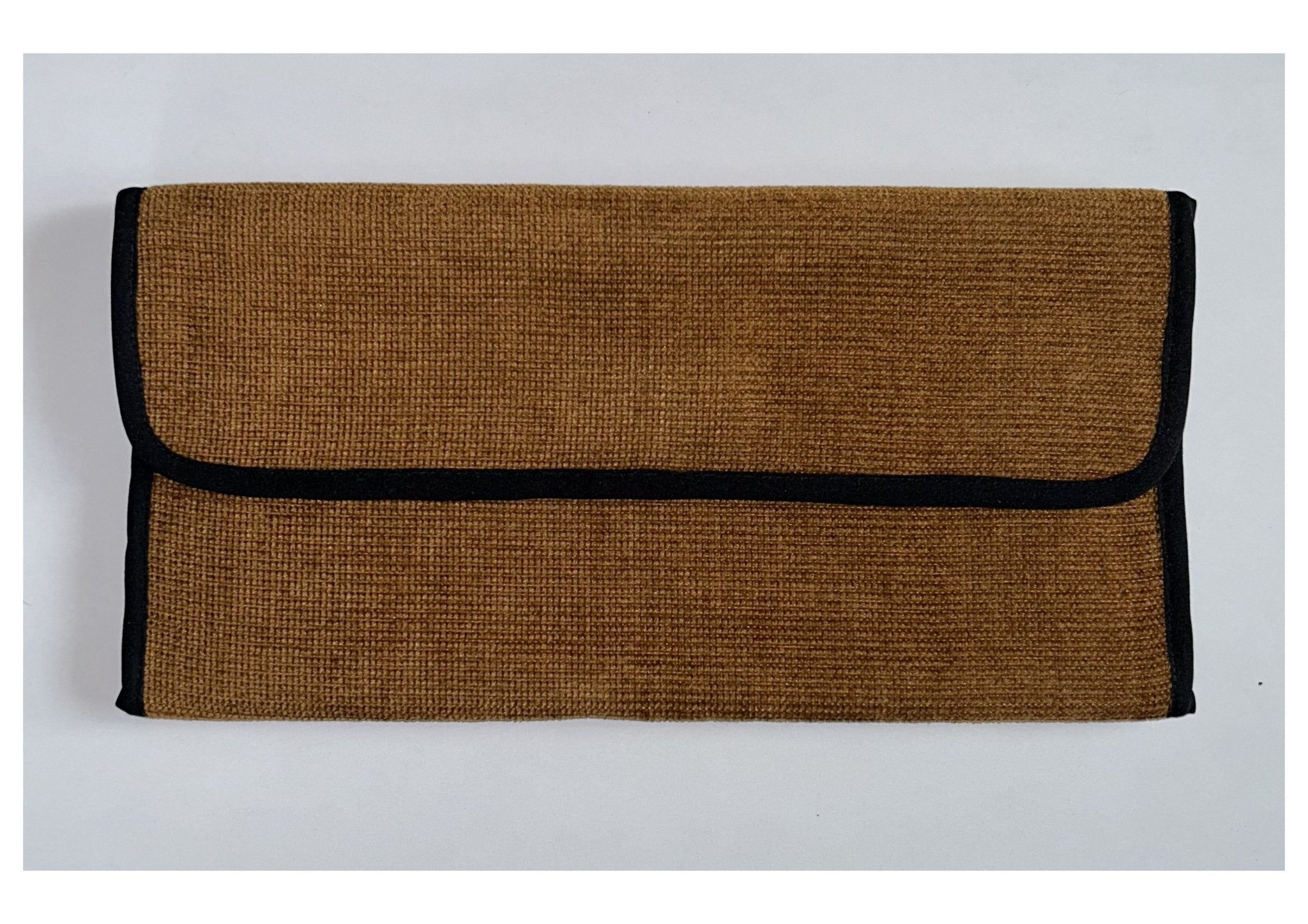 Upcycled Travel Wallet | Eco - Friendly Organizer for Cards & Currency – Travel Accessories on Brown Living™. SKU: TWIA-1_3. Img 3.