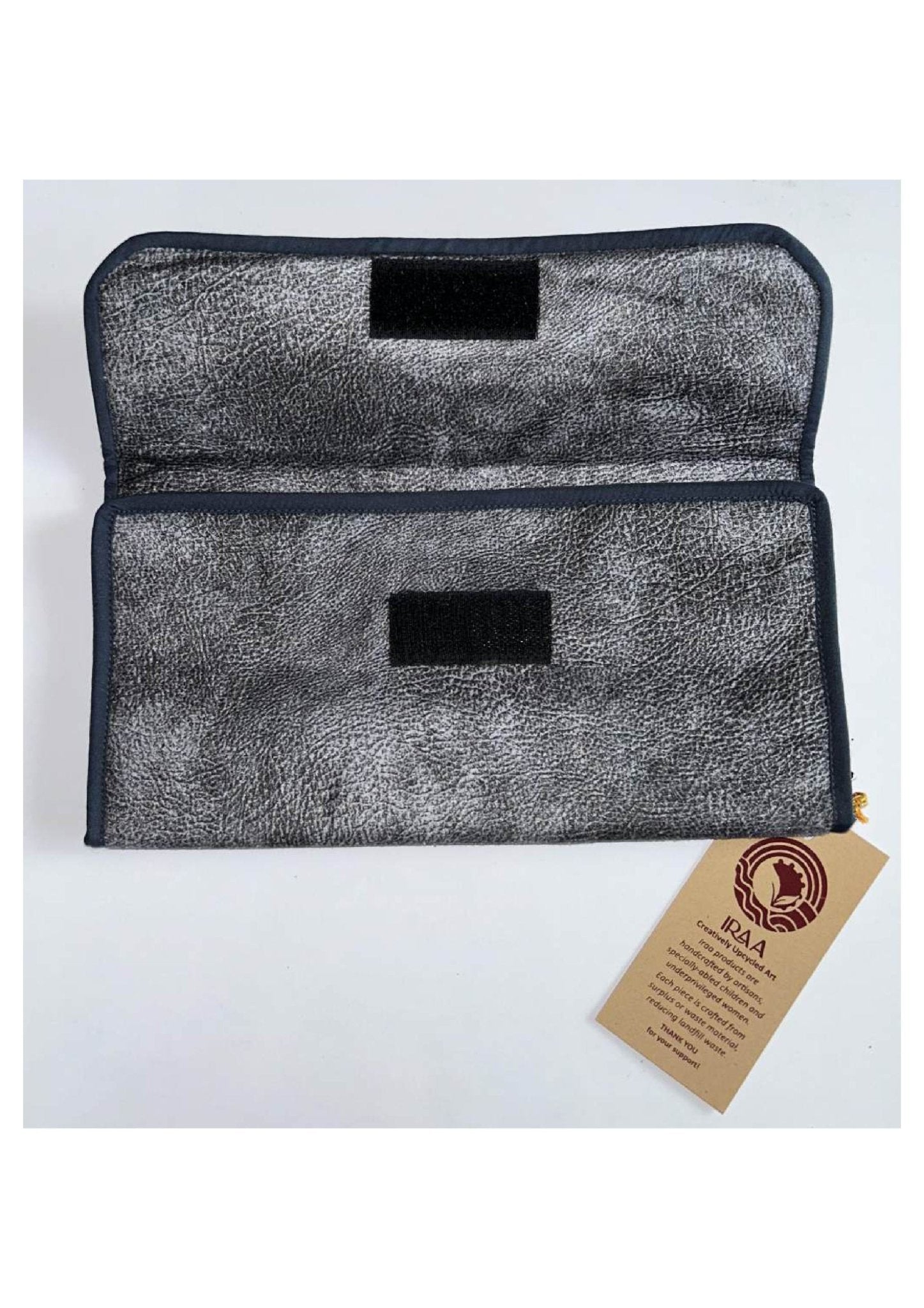 Upcycled Travel Wallet | Eco - Friendly Organizer for Cards & Currency – Travel Accessories on Brown Living™. SKU: TWIA-1_4. Img 4.