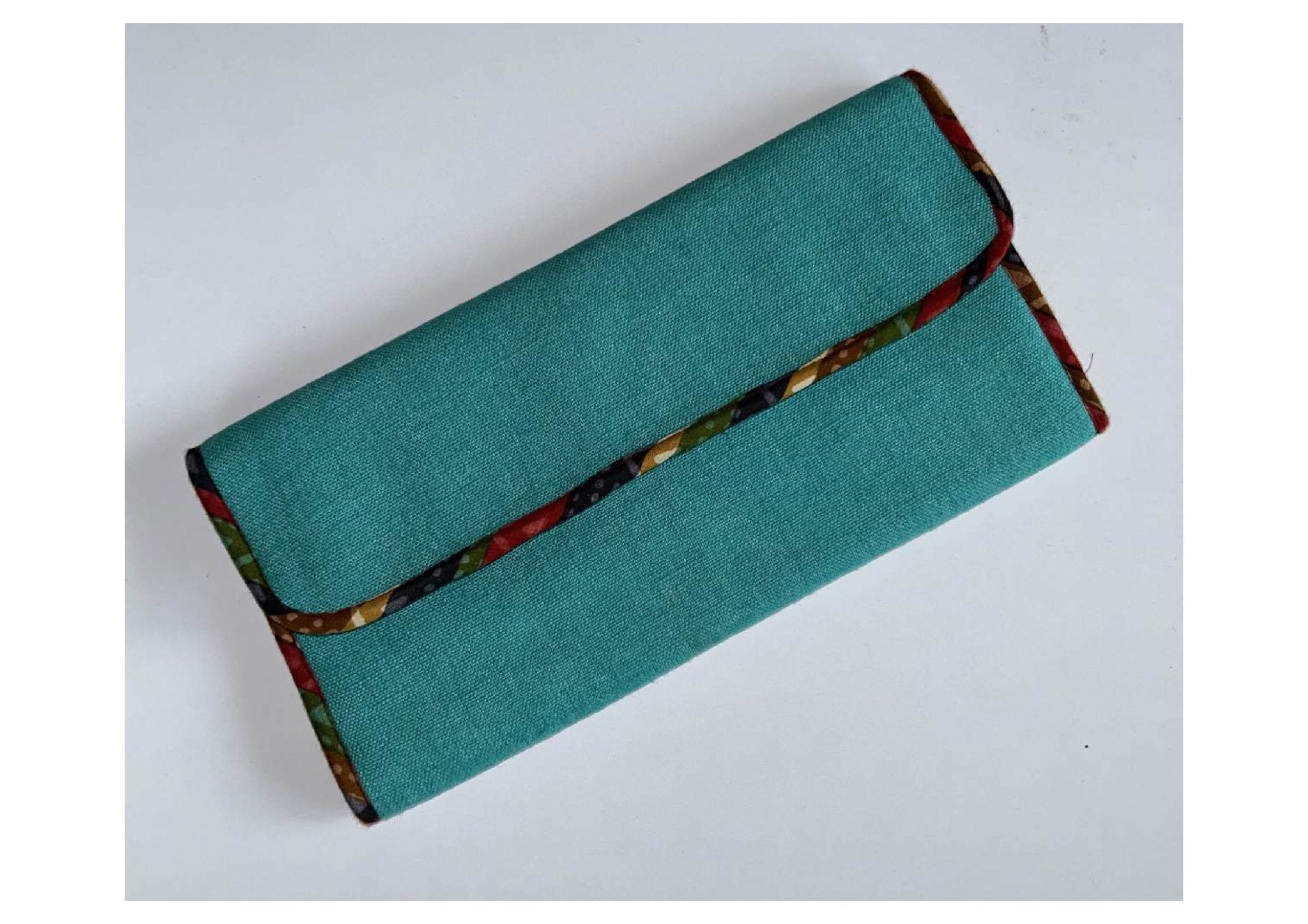 Upcycled Travel Wallet | Eco - Friendly Organizer for Cards & Currency – Travel Accessories on Brown Living™. SKU: TWIA-1. Img 7.
