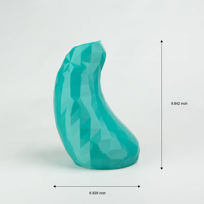 Upturned Comma Plant - Based Seafoam Green Vase – Home Decor on Brown Living™. SKU: UPCOEDPLAGA050. Img 4.