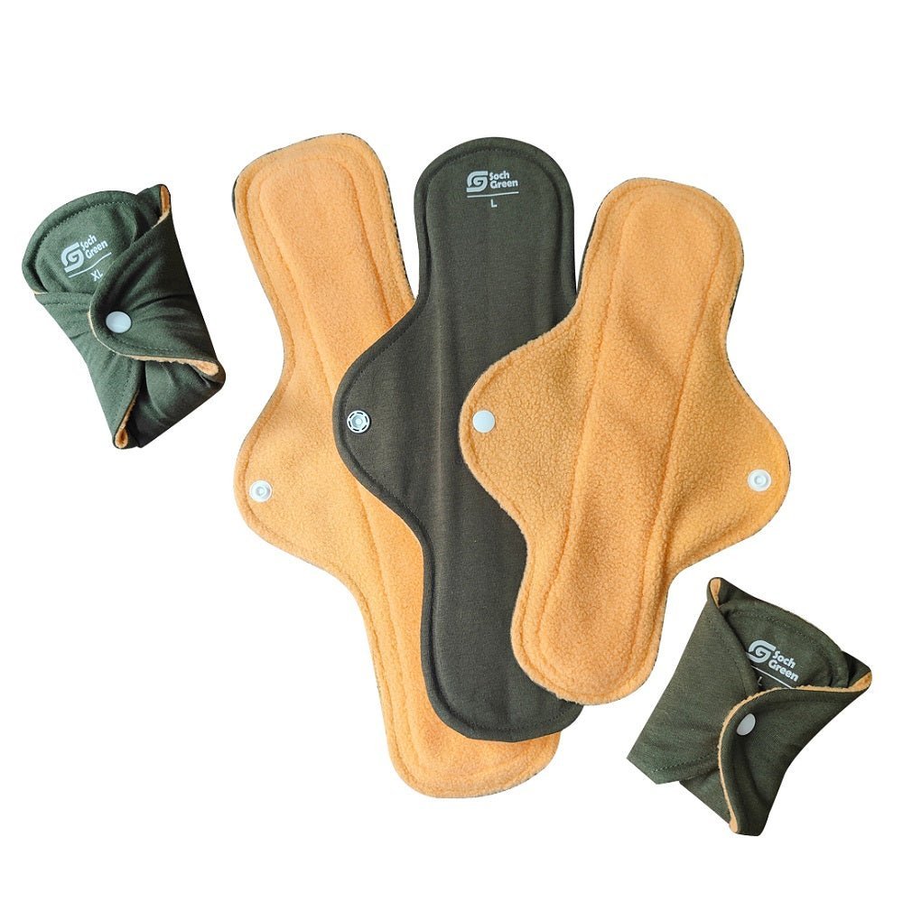 Urine Leak Reusable Cloth Pads (Quick Dry) (3 pcs) | Verified Sustainable by Brown Living™