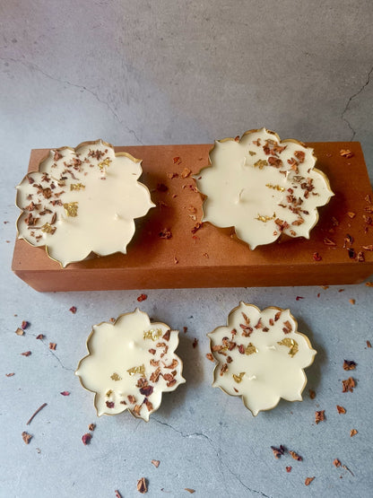 Urli Brass Soy Wax Candles – Set of 2 | Handcrafted Decorative Candles – Candles & Fragrances on Brown Living™. SKU: UCRH01. Img 2.