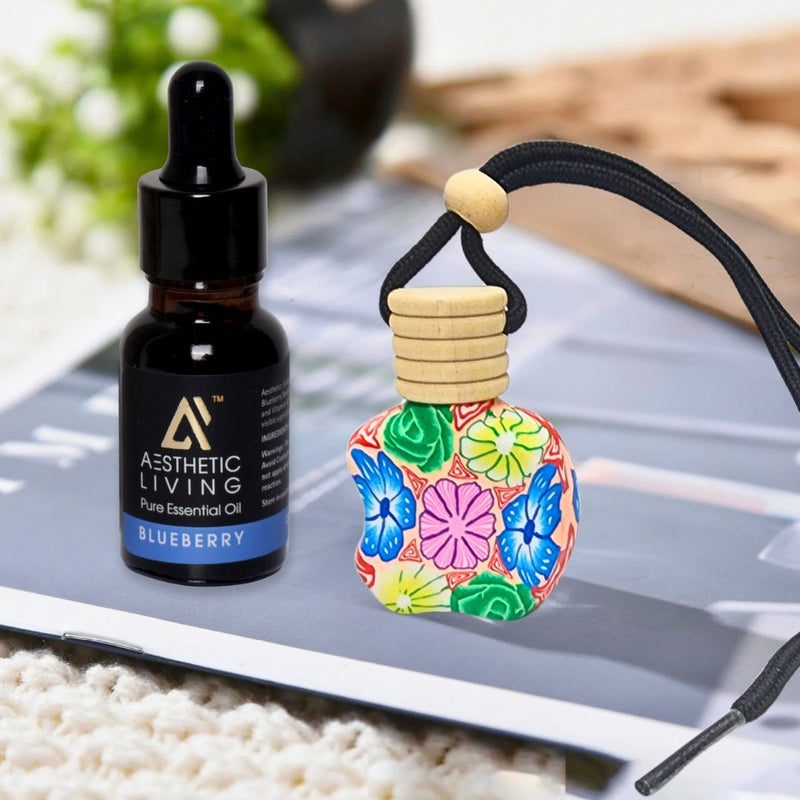 Urn Shape Car Aromatizer/ Diffuser Bottle with Essential Oil | Verified Sustainable Essential Oils on Brown Living™