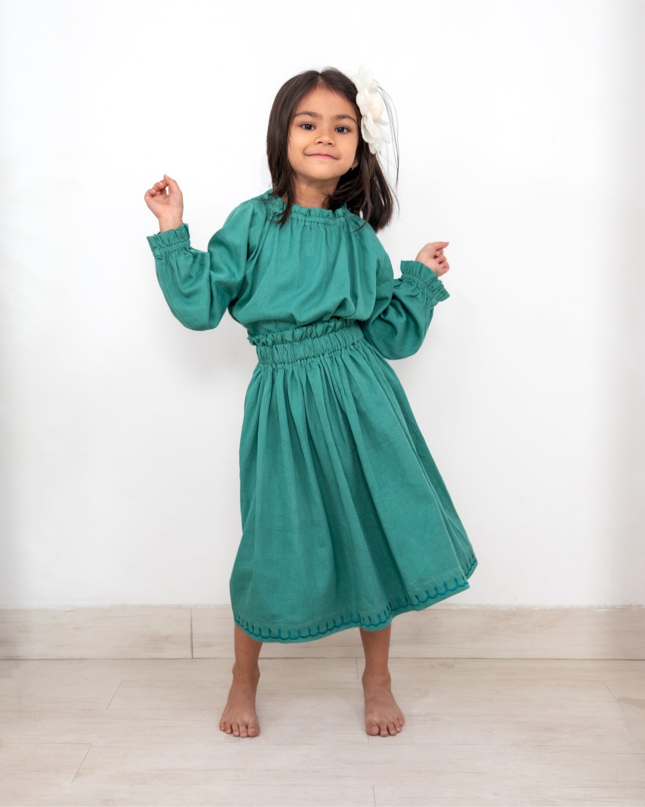 Vaayu Play Set Co - Ord Set For Girls Comfortable Kids Outfit – Kids Daywear Sets on Brown Living™. SKU: VPG01001. Img 2.