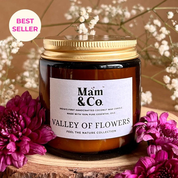 Valley of Flowers - 100% Coconut Wax Botanical Candle | Verified Sustainable Candles & Fragrances on Brown Living™