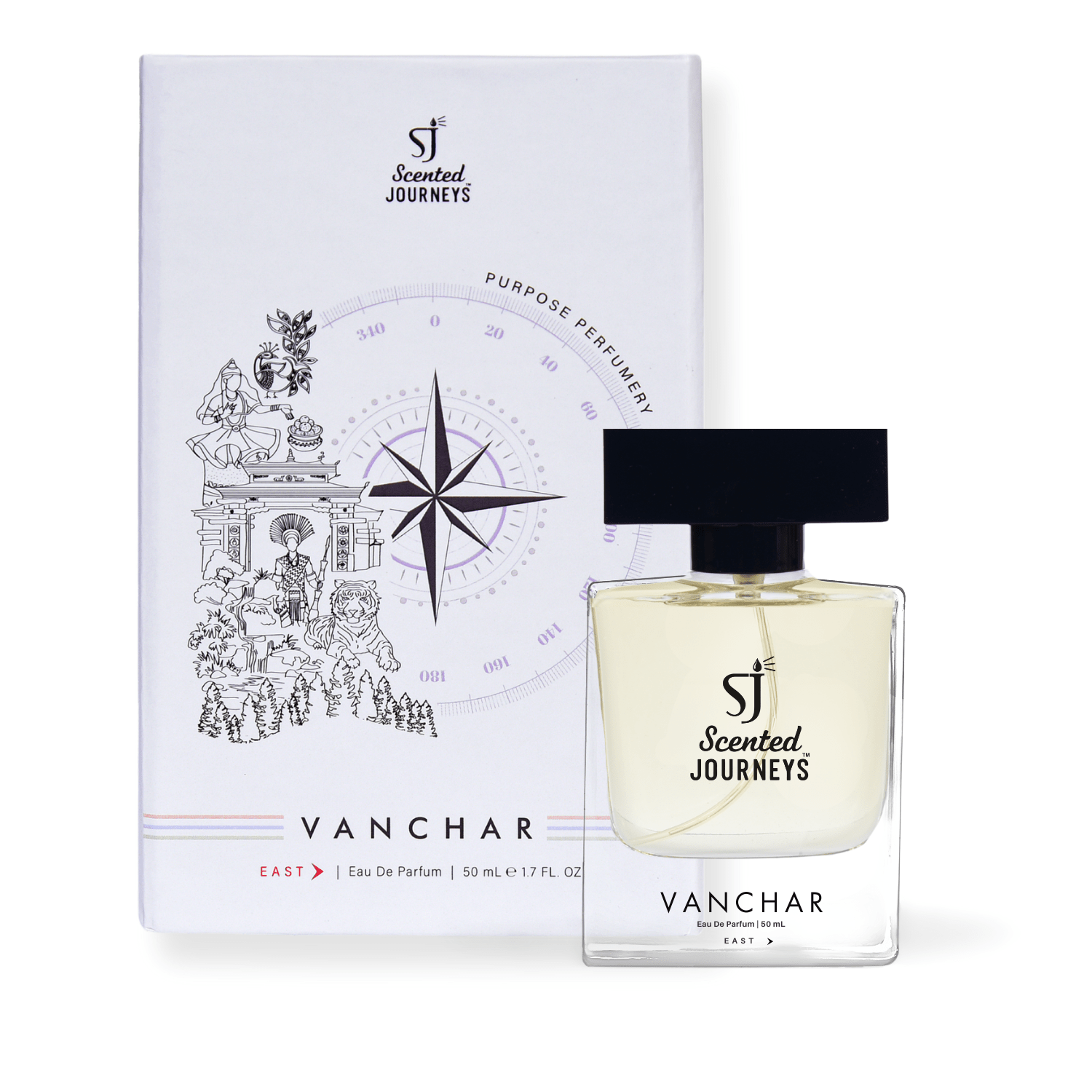 Vanchar Orange Vetiver Perfume 50ml | Fresh Woody Fragrance – Perfume on Brown Living™. SKU: SJEDPVAN50. Img 2.