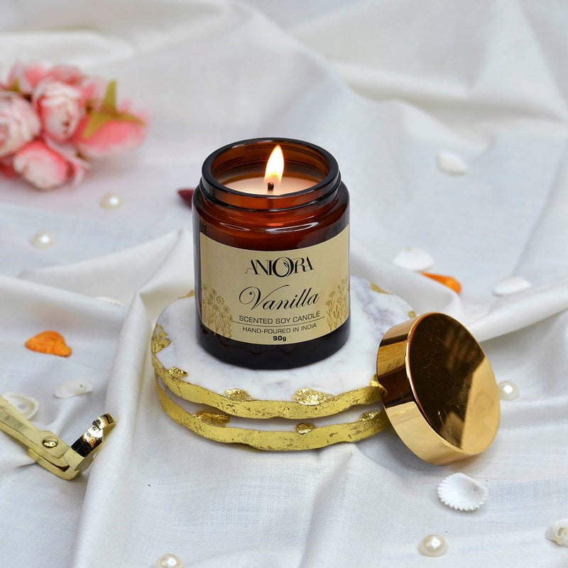 Vanilla Amber - Soy Wax Jar Candle | Verified Sustainable Candles & Fragrances on Brown Living™