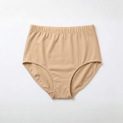 Vanilla & Blush Organic Cotton Classic Brief Pack of 2 – Womens Underwear on Brown Living™. SKU: 001HWBNude-BeigeS. Img 3.