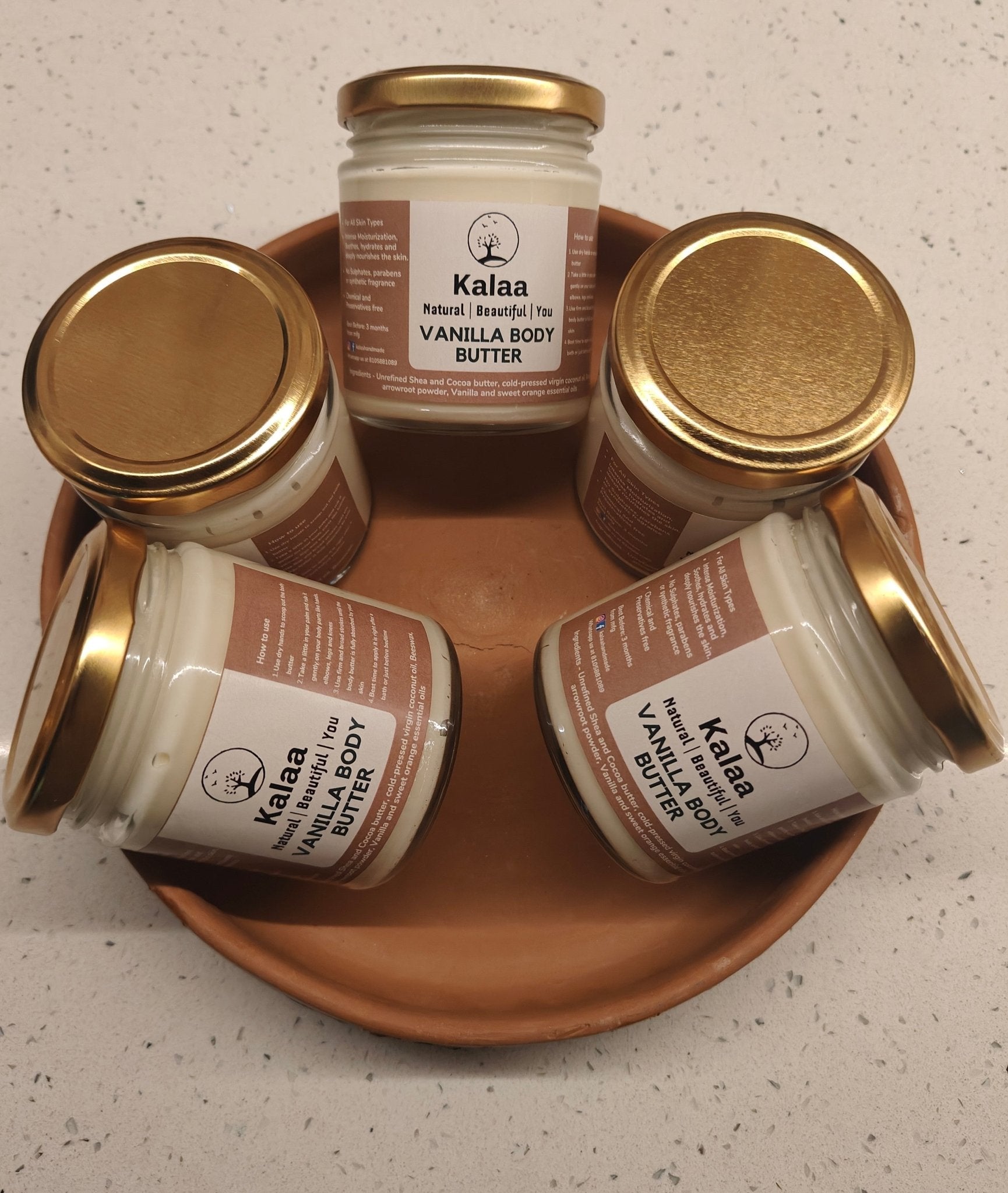 Vanilla Body Butter Deep Nourishing Skin Moisturiser – Body Butter on Brown Living™. SKU: VANBTR. Img 2.