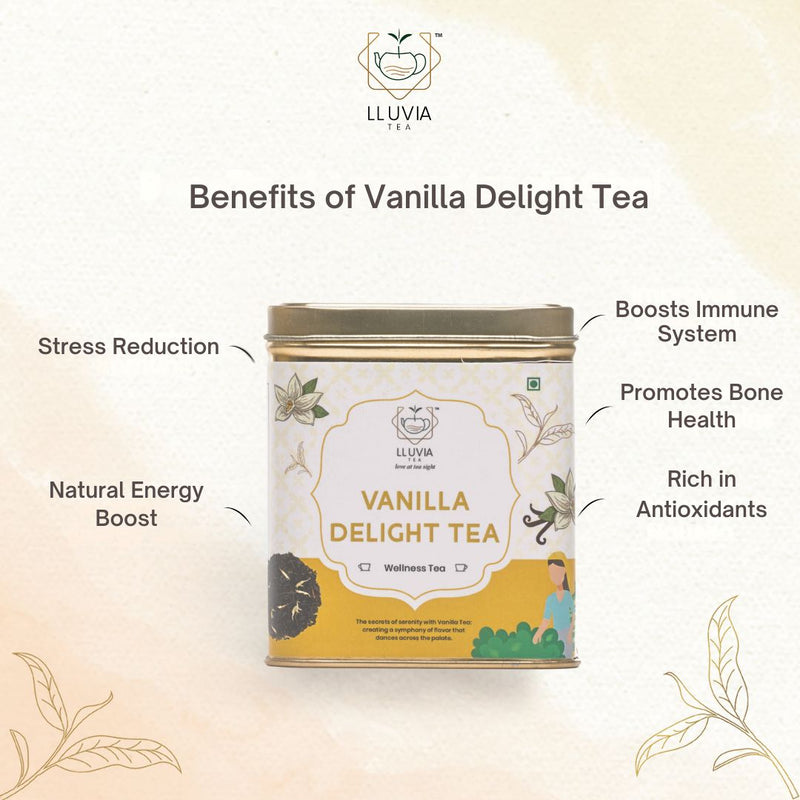 Vanilla Delight Tea | Antioxidant Benefits and Energy Boost - 50g | Verified Sustainable by Brown Living™