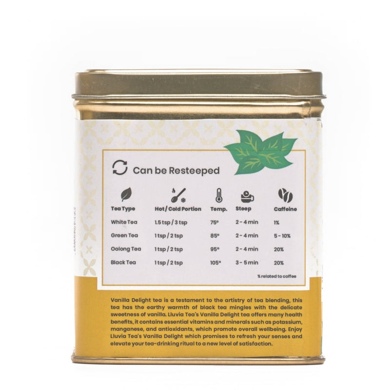 Vanilla Delight Tea | Antioxidant Benefits and Energy Boost - 50g | Verified Sustainable by Brown Living™