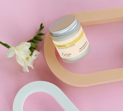 Vanilla Serenity - Premium Coconut Wax Candle – Candles & Fragrances on Brown Living™. SKU: CH-YK-6490. Img 1.