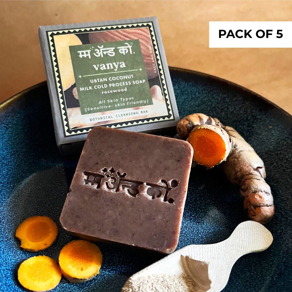 Vanya Ubtan Coconut Milk Cold Process Soap – Body Soap on Brown Living™. SKU: SCB508. Img 8.