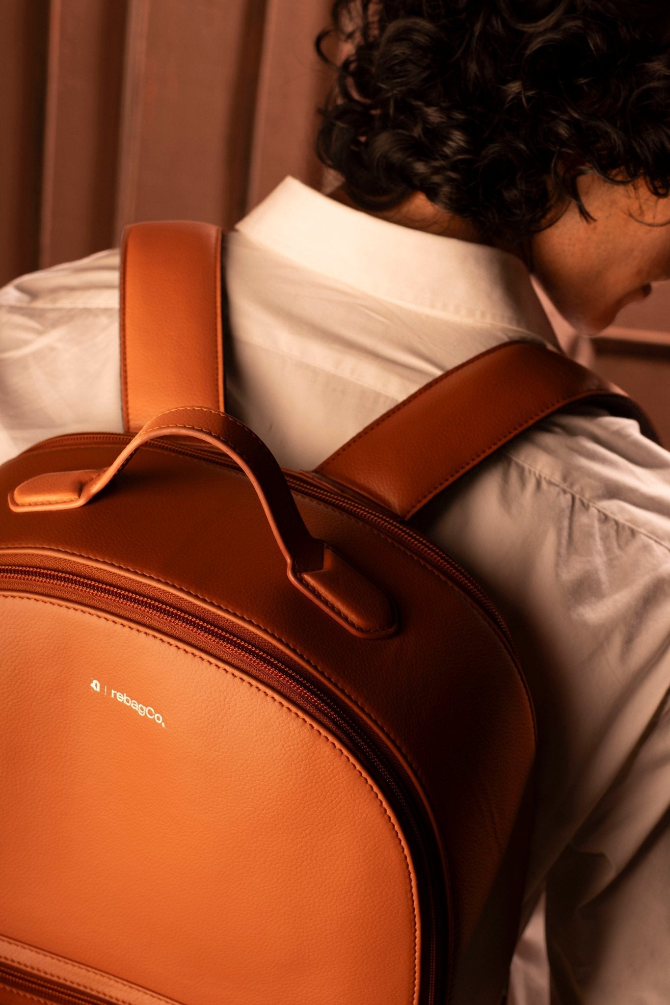 Vegan Leather Laptop Backpack for Everyday Use – Backpacks on Brown Living™. SKU: BL-BPK-BRN-001. Img 21.
