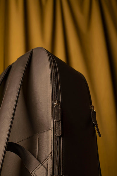 Vegan Leather Laptop Backpack for Everyday Use – Backpacks on Brown Living™. SKU: BL-BPK-BRN-001. Img 15.