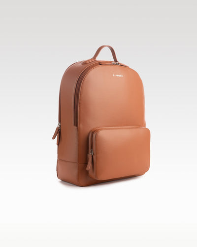 Vegan Leather Laptop Backpack for Everyday Use – Backpacks on Brown Living™. SKU: BL-BPK-BRN-001. Img 10.