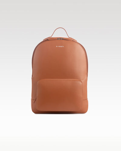 Vegan Leather Laptop Backpack for Everyday Use – Brown Living™