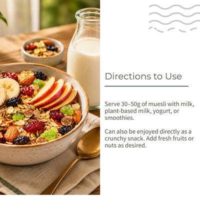Vegan Muesli | Freeze Dried Fruits | Nuts Mix | 300g – Cereal & Meusli on Brown Living™. SKU: ECOTYL00055. Img 4.