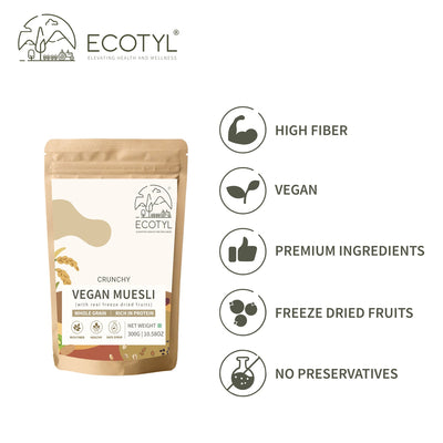Vegan Muesli | Freeze Dried Fruits | Nuts Mix | 300g – Cereal & Meusli on Brown Living™. SKU: ECOTYL00055. Img 3.