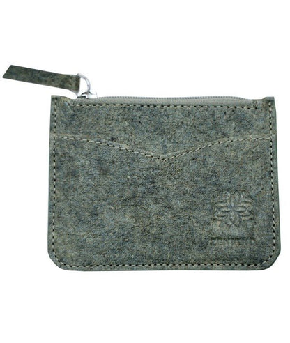 Vegan Pocket Card Holder | Coconut Leather Eco - Friendly Wallet – Passport Wallet on Brown Living™. SKU: zk222-3. Img 4.