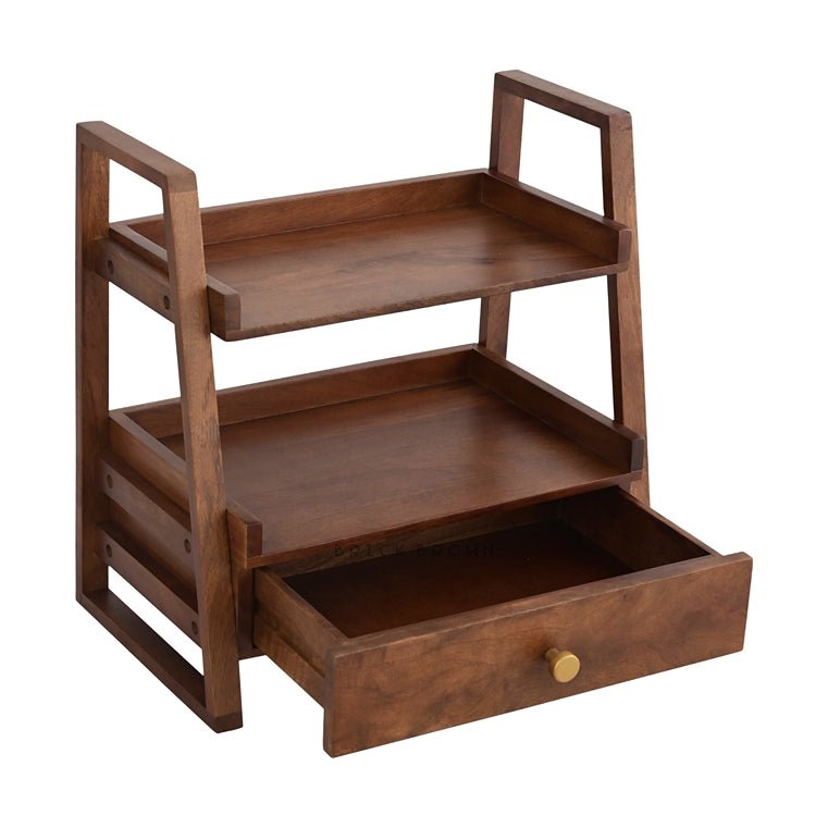 Versatile Wooden Organizer with Drawer | Verified Sustainable by Brown Living™