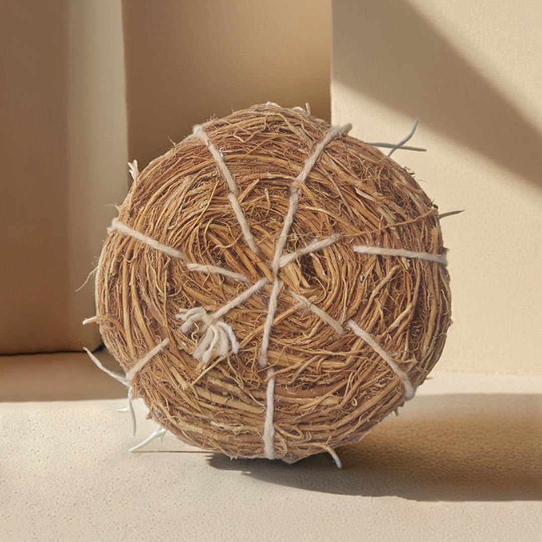 Vetiver Body Scrubber with Cotton Storage Bag – Body Scrub by Kheoni available on Brown Living™. . SKU: KHVS - 001. Img 3.