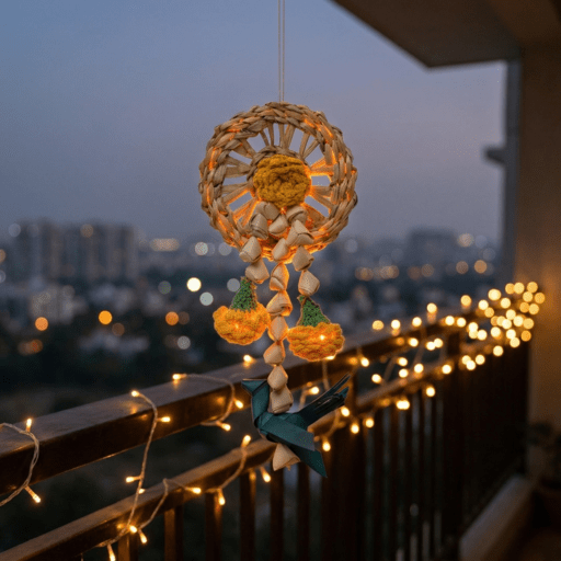 Vihang Handcrafted Chamba Hanging - Set of 2 – Home Decor on Brown Living™. SKU: HG-2381. Img 6.
