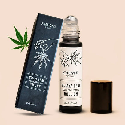 Vijaya Leaf Healing Roll - on – Body Oil on Brown Living™. SKU: VLROCB010L. Img 2.