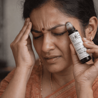 Vijaya Leaf Roll On| Aromatic Roll - On | Daily Use – Body Oil on Brown Living™. SKU: VLROCB010L. Img 3.