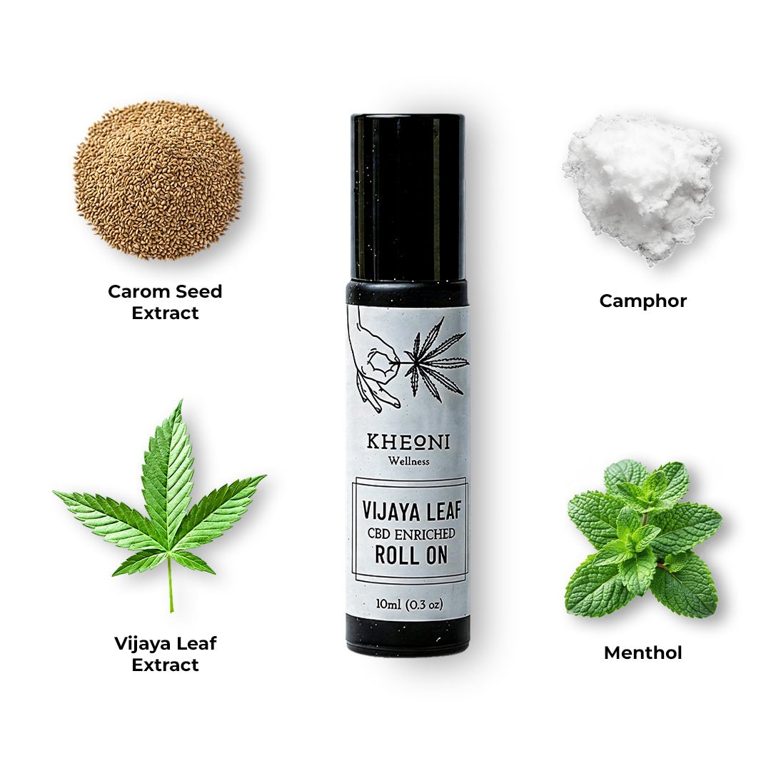 Vijaya Leaf Roll On| Aromatic Roll - On | Daily Use – Body Oil on Brown Living™. SKU: VLROCB010L. Img 2.