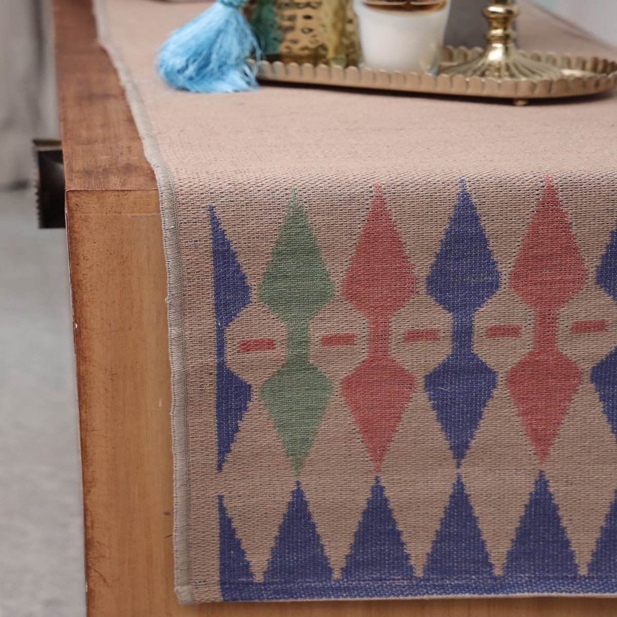 Vintage Diamond Runner – Table Linens on Brown Living™. SKU: TGW160071. Img 1.