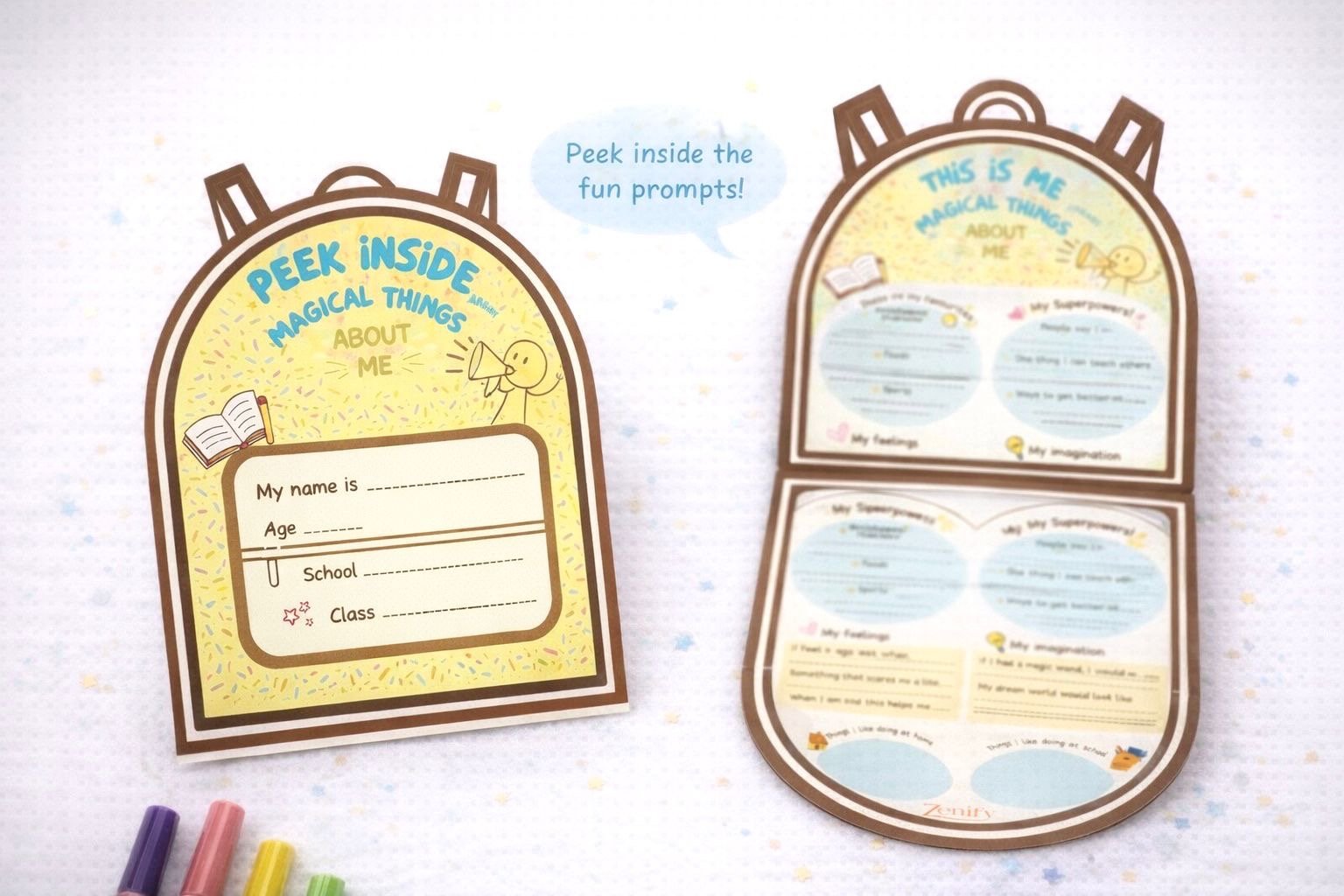 Vision Board Kit for Kids | Creative Goal - Setting & Mindfulness Tool – Notebooks & Notepads on Brown Living™. SKU: BL-ZF-02. Img 8.