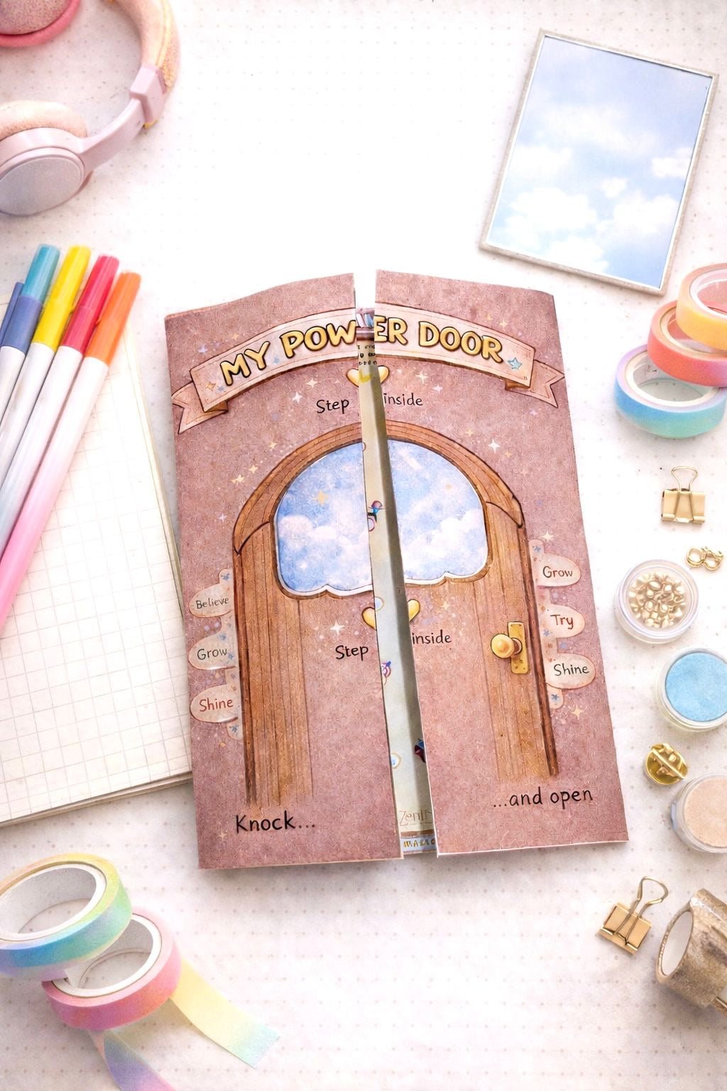 Vision Board Kit for Kids | Creative Goal - Setting & Mindfulness Tool – Notebooks & Notepads on Brown Living™. SKU: BL-ZF-02. Img 9.