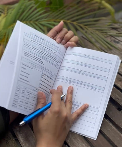 Visualize Your Dreams Journal – Guided Manifestation Workbook – Notebooks & Notepads on Brown Living™. SKU: VIS - Y - DRE. Img 3.