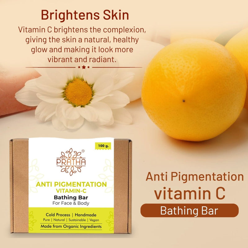 Vitamin C, Anti - Pigmentation | Cold Process Handmade Soap | Verified Sustainable by Brown Living™