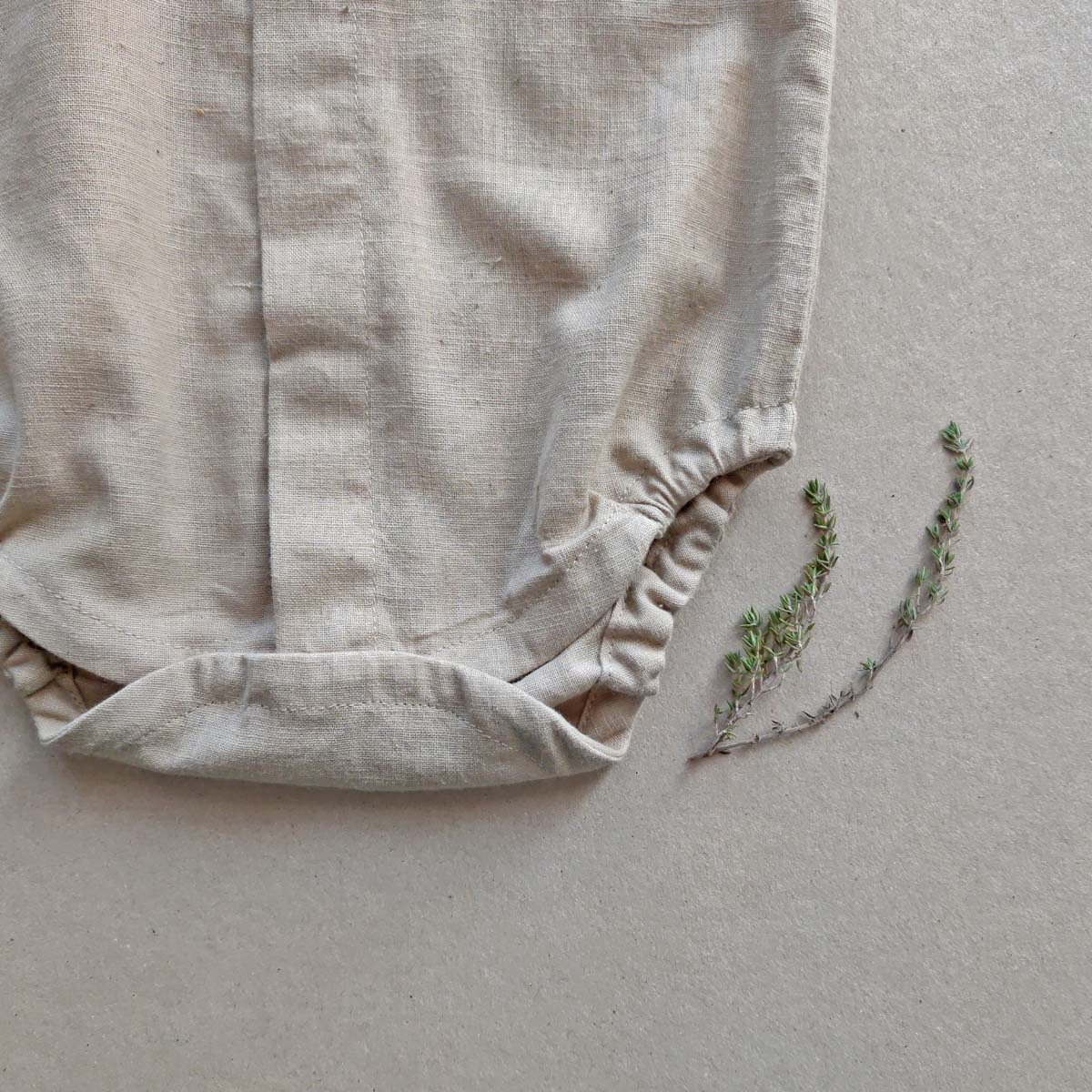 Warm Grey Baby Onesie – Kids Onesies on Brown Living™. SKU: C1O00BG13NB. Img 4.