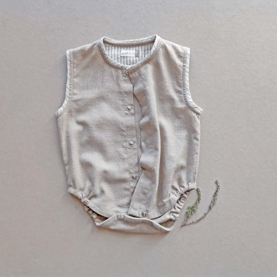Warm Grey Baby Onesie – Kids Onesies on Brown Living™. SKU: C1O00BG13NB. Img 2.