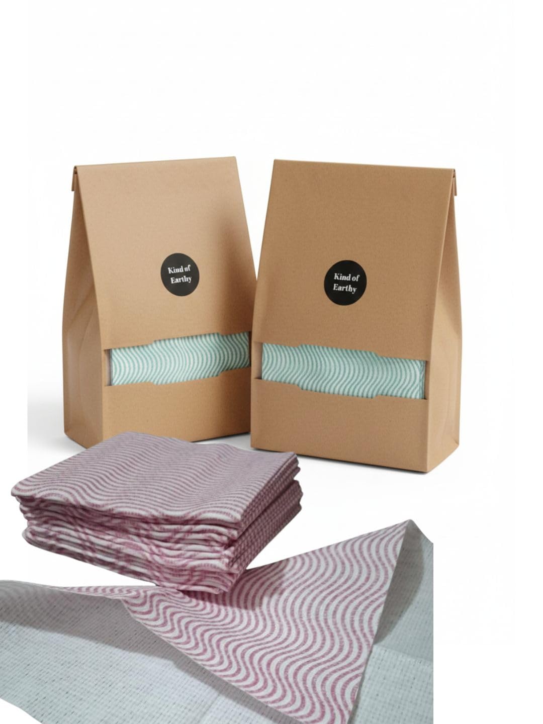 Washable Reusable Chapati Wraps Pack of 2 – 30 Sheets Eco - Friendly – Food Wraps on Brown Living™. SKU: KOE023-RW. Img 1.